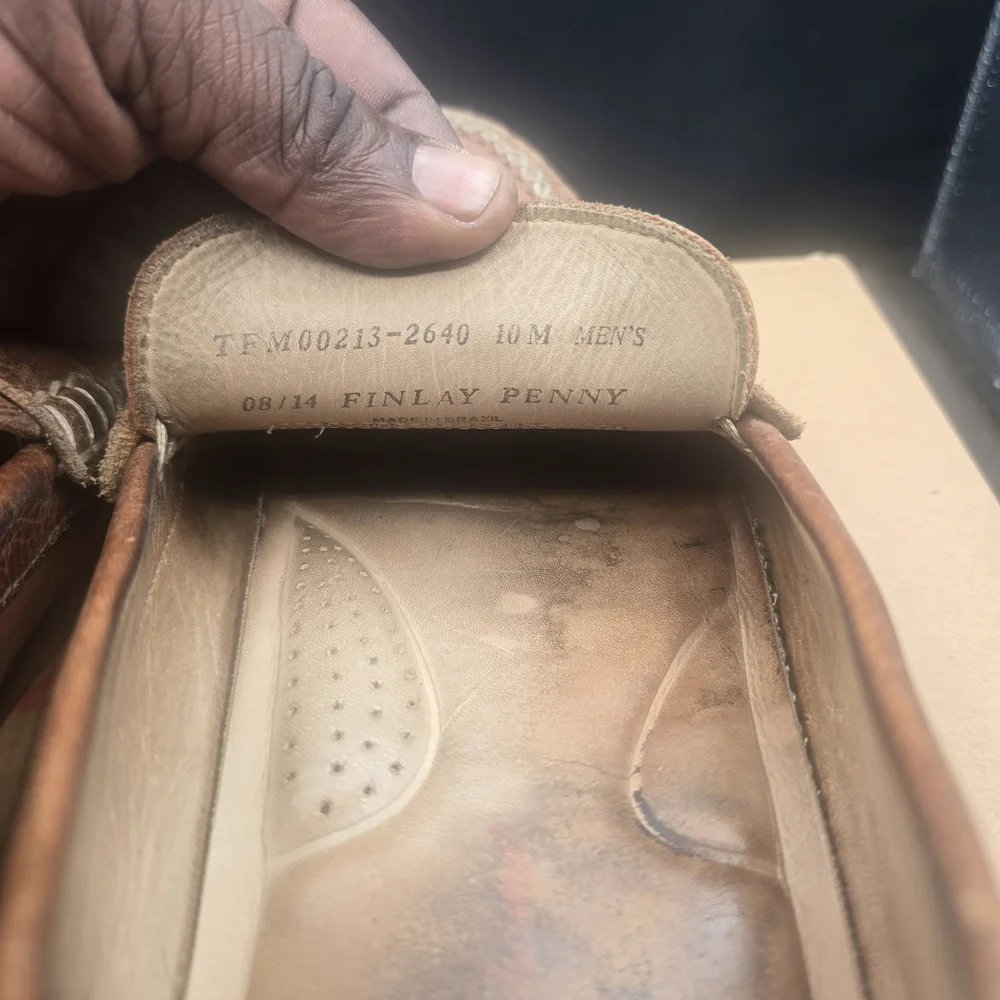 Tommy Bahama Tan Leather Slip-On‎ Loafers